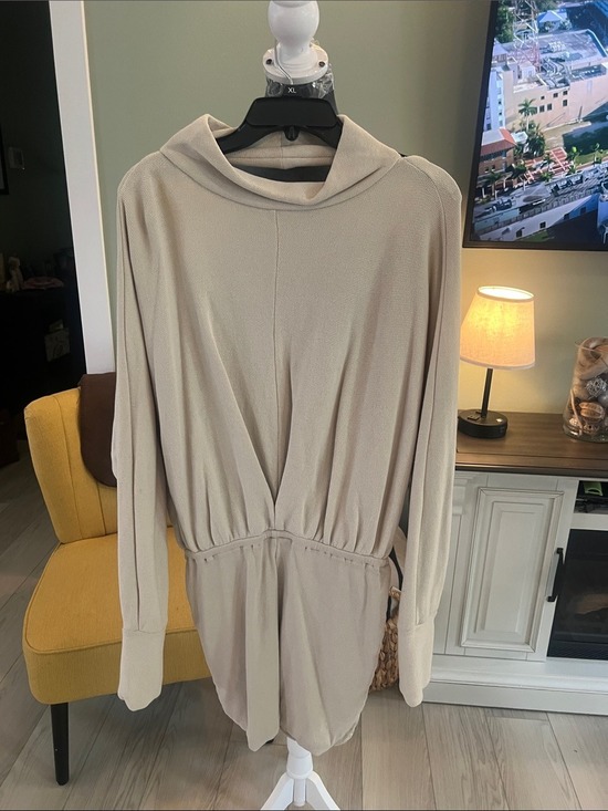 Free People Dresses & Skirts - Free People Beige Cream Long Sleeve Romper Dress